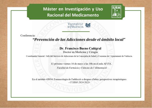 foto anuncio de datos de la conferencia dia y hora